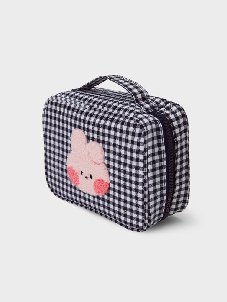 BT21 LIVING COOKY BT21 COOKY minini CHECKERED POUCH WITH HANDLE