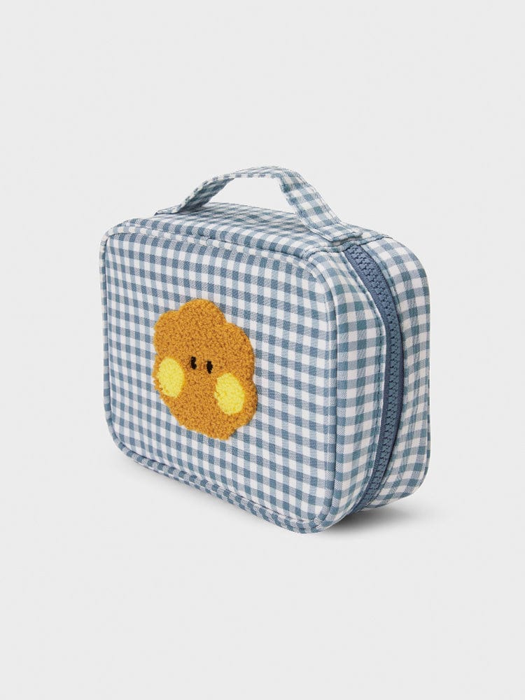 BT21 LIVING SHOOKY BT21 SHOOKY minini CHECKERED POUCH WITH HANDLE