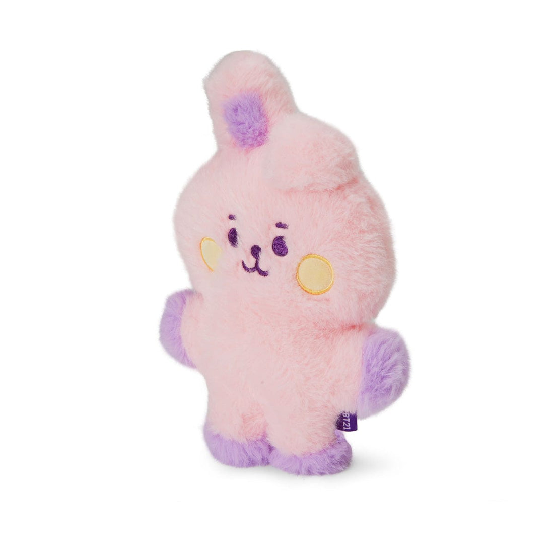 BT21 TOYS COOKY BT21 BABY COOKY FLAT FUR STANDING DOLL PURPLE HEART EDITION