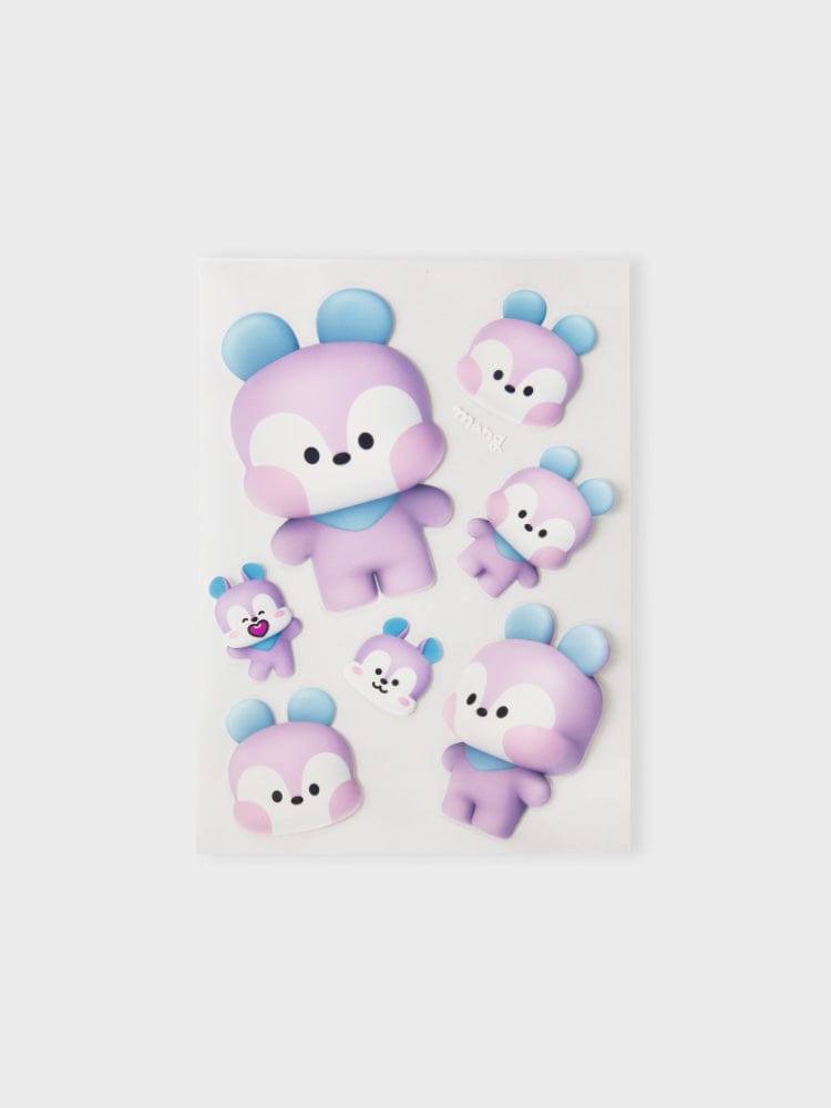 BT21 TOYS MANG BT21 MANG REMOVABLE STICKERS BIG & TINY EDITION