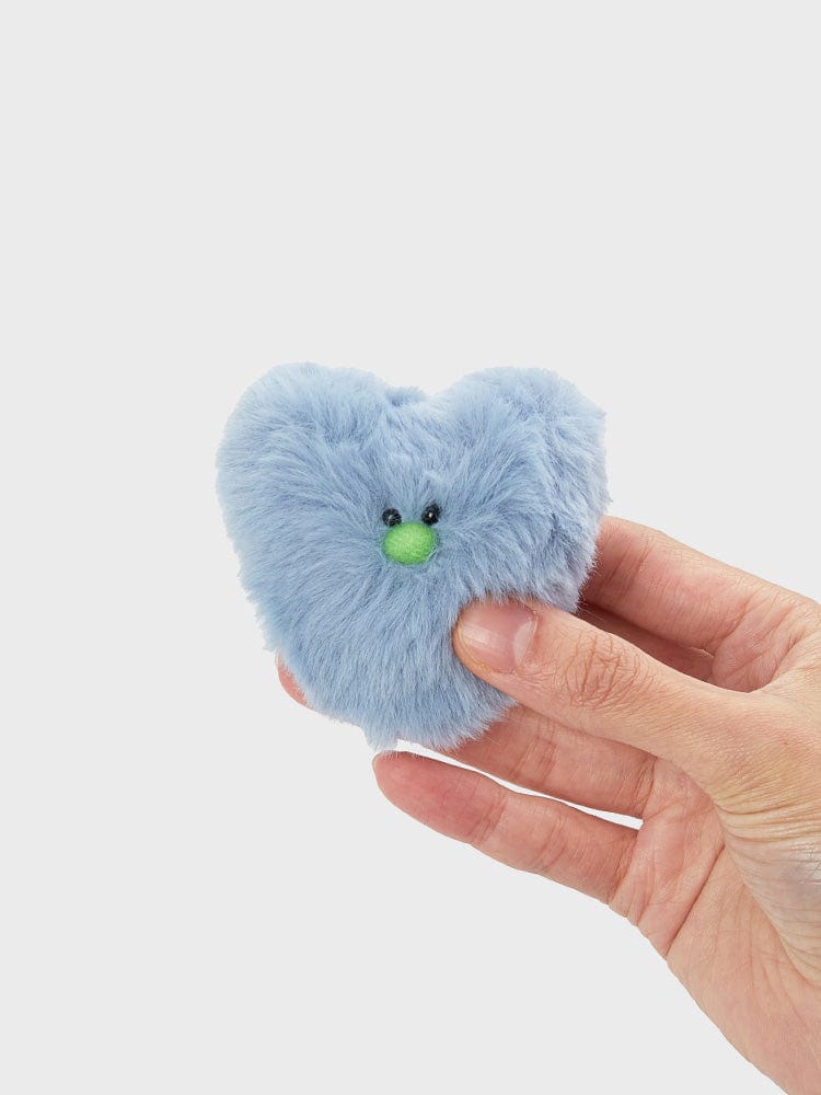 COLLER TOYS BLUE COLLER HEART SHAPED FURRY PLUSH STICON BLUE