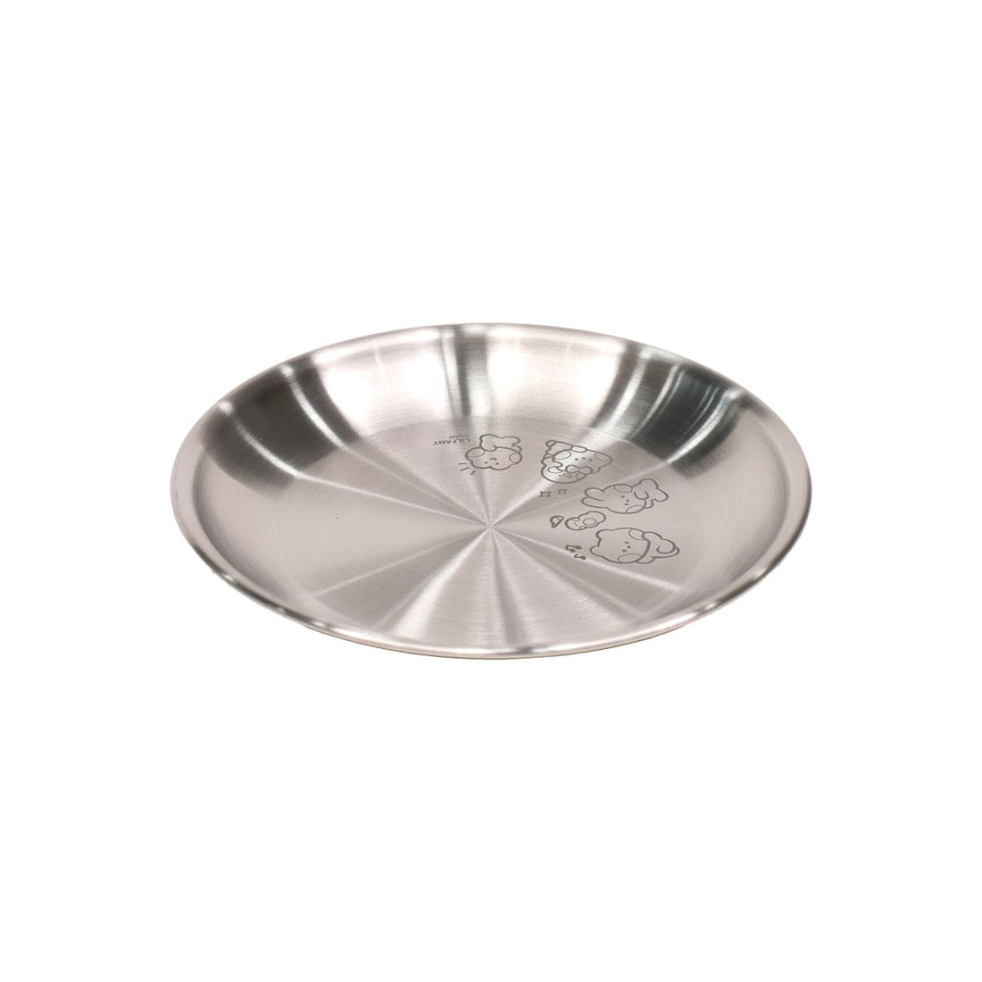 LF LIVING STAINLESS ROUND PLATE LINE FRIENDS minini STAINLESS ROUND PLATE