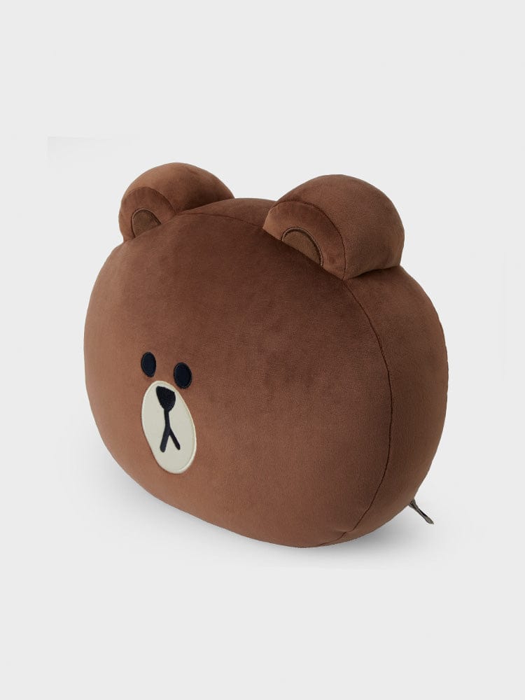 LF TOYS BROWN LINE FRIENDS BROWN FACE CUSHION