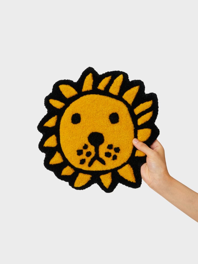 LINE FRIENDS LIVING 12 inch LION X MAISON DEUX WALL HANGING RUG 12 Inch