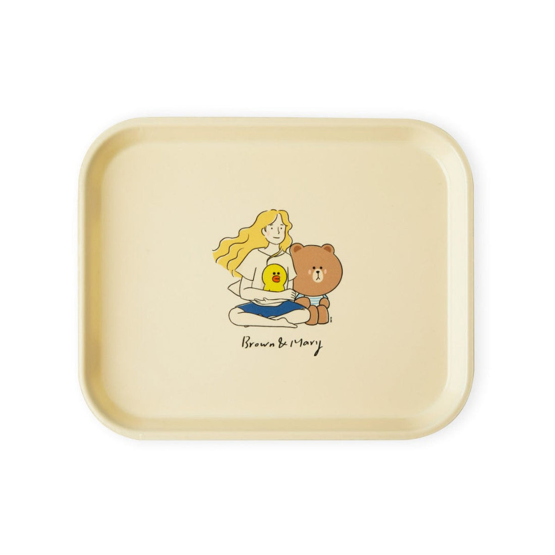 LINE FRIENDS LIVING TRAY M LINE FRIENDS BROWN DRAWING MARY TRAY (M)