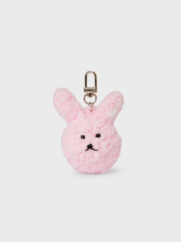 LINE FRIENDS TOYS STRAWBERRY SHAKE 1to2 KNITTED TOSOONE KEYRING - STRAWBERRY SHAKE