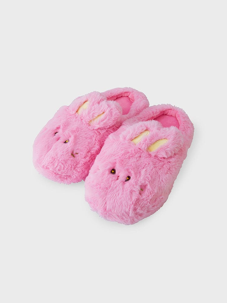 NEWJEANS LIVIING PINK bunini PLUSH HOUSE SLIPPERS (PINK)