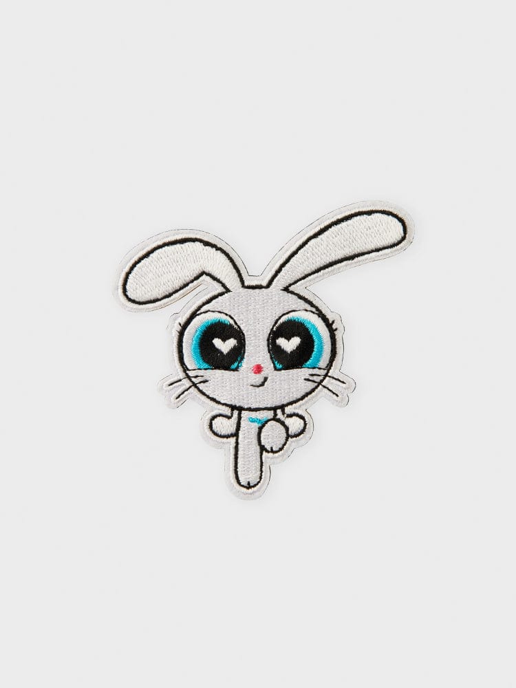 NEWJEANS SCHOOL/OFFICE BUNNY THE POWERPUFF GIRLS x NJ COLLER EMBROIDERED PATCH REVERSIBLE STICON (BUNNY)