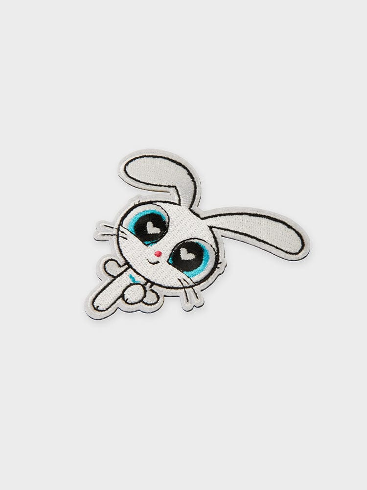 NEWJEANS SCHOOL/OFFICE BUNNY THE POWERPUFF GIRLS x NJ COLLER EMBROIDERED PATCH REVERSIBLE STICON (BUNNY)