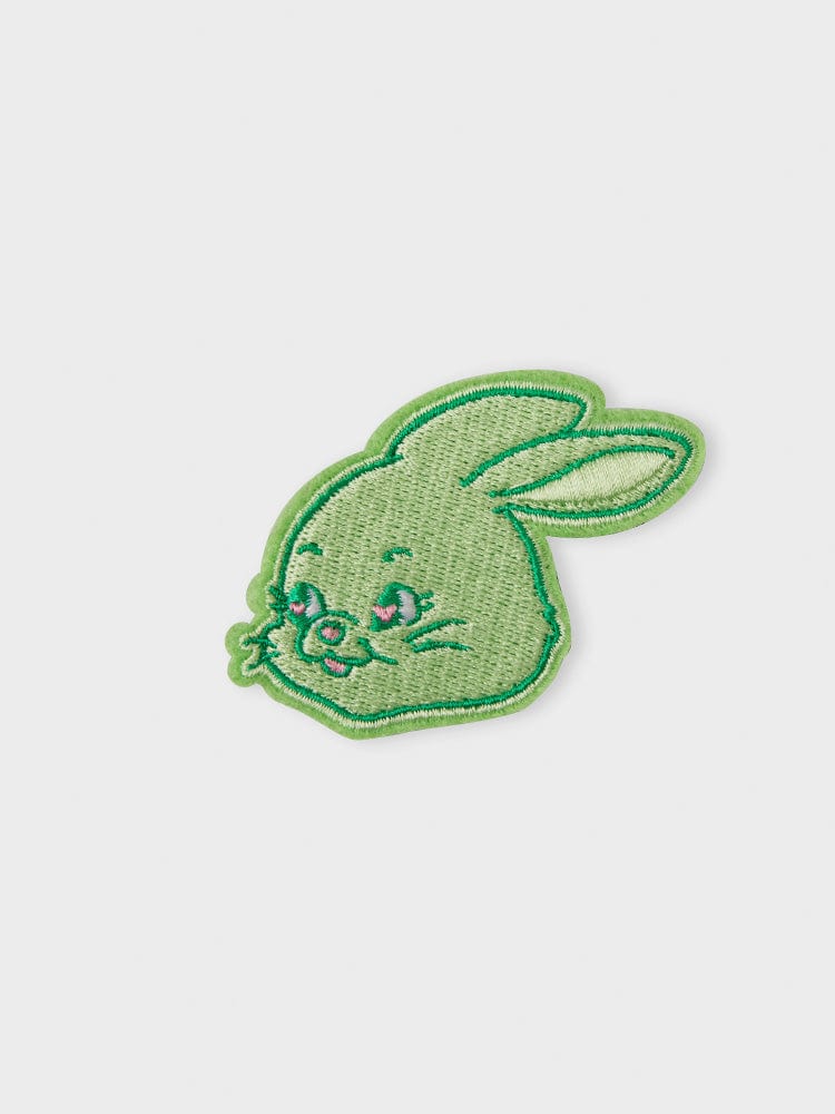 NEWJEANS TOYS GREEN TOKKI X COLLER EMBROIDERED PATCH REVERSIBLE STICON (GREEN)