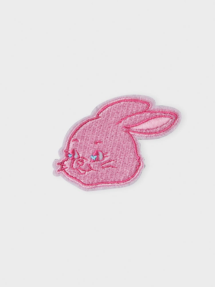NEWJEANS TOYS PINK TOKKI X COLLER EMBROIDERED PATCH REVERSIBLE STICON (PINK)