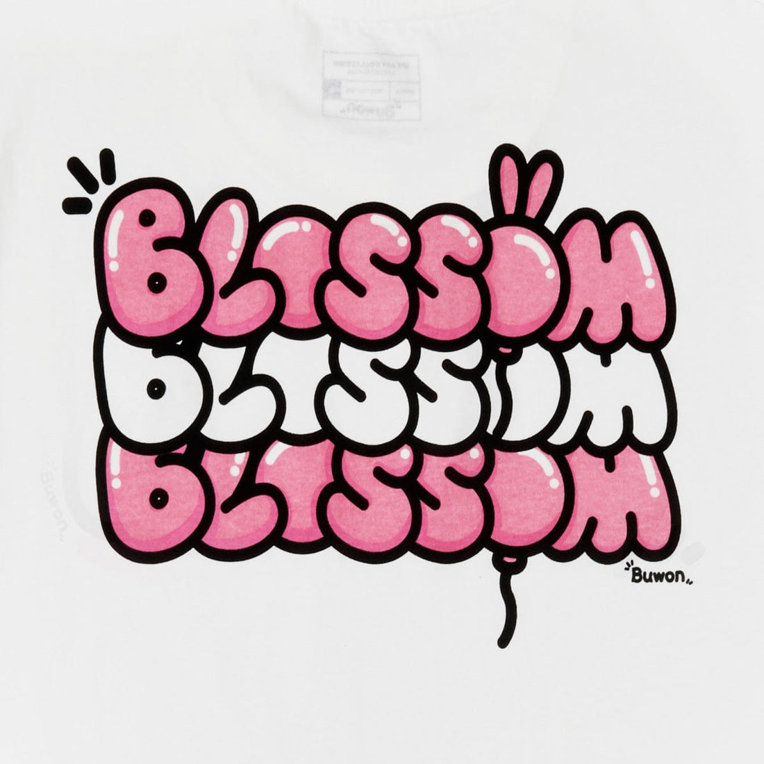LINE FRIENDS FASHION BUWON Blossom T-SHIRT WHITE [IPX ART COLLECTION]