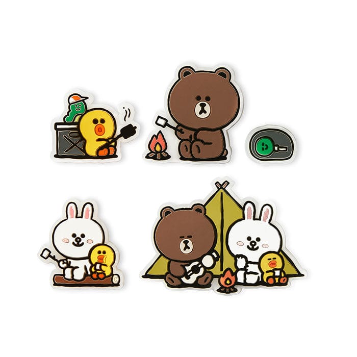 LINE FRIENDS HOUSEHOLD BF BROWN & FRIENDS MAGNET SET 02