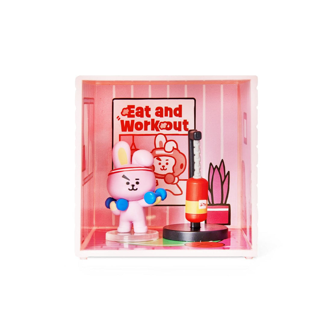 LINE FRIENDS LIVING COOKY BT21 COOKY 5 Years Anniversary MINI DOLLHOUSE FIGURINE