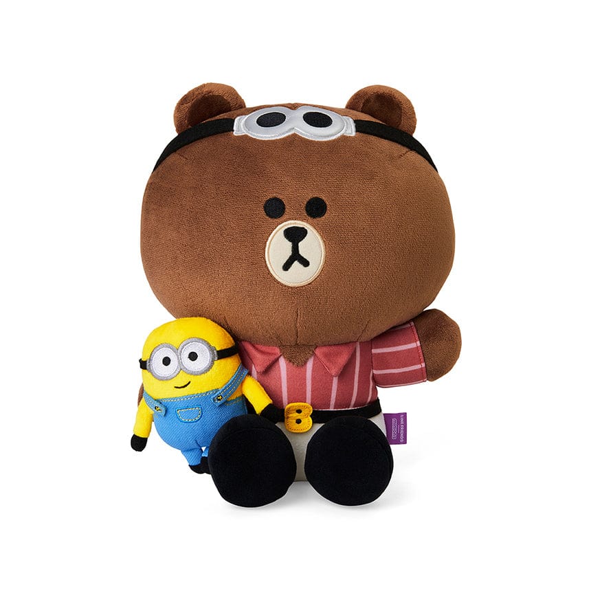 LINE FRIENDS TOYS BROWN LINE FRIENDS｜MINIONS BROWN SITTING DOLL (25cm)