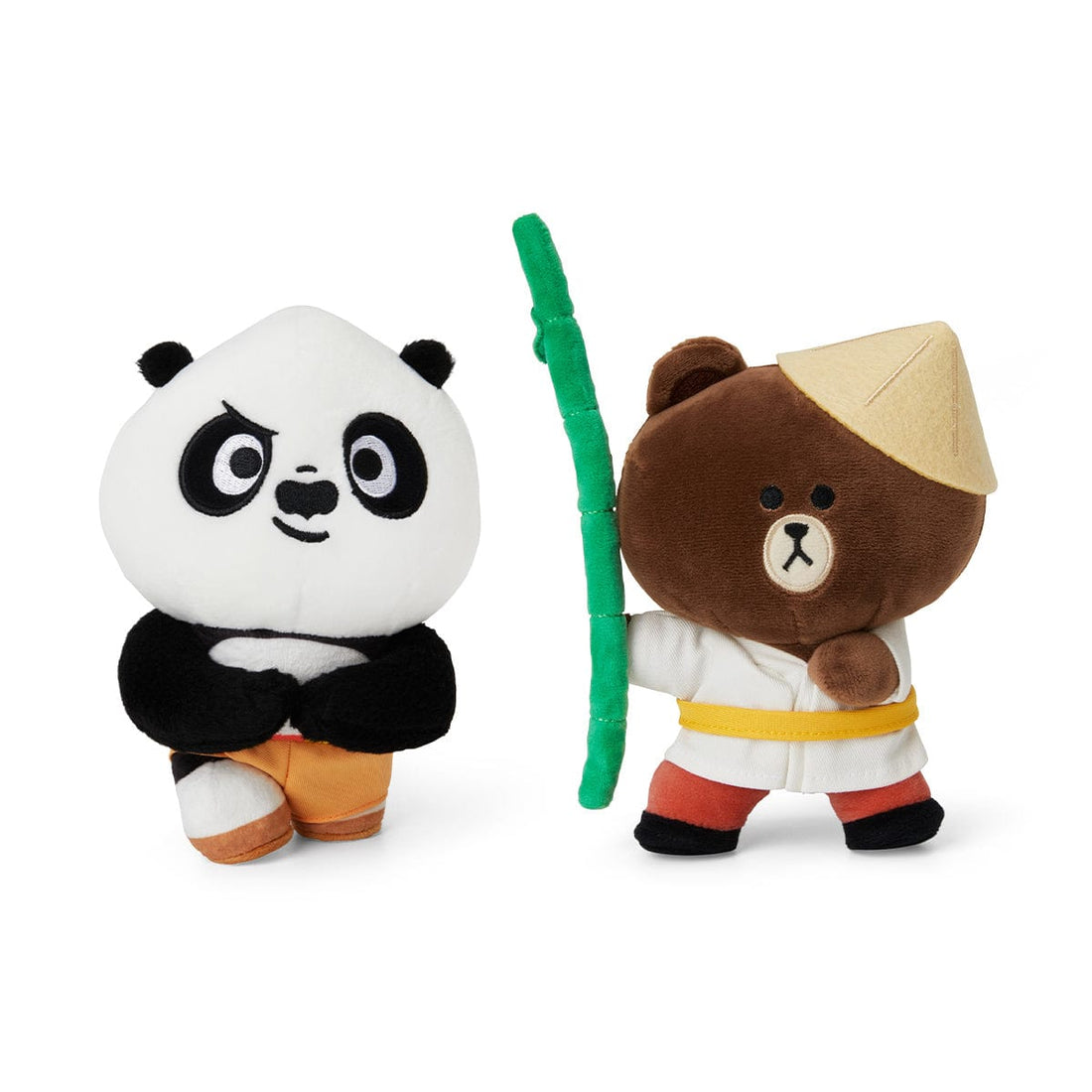 LINE FRIENDS TOYS BROWN & PO MINI STANDING DOLL SET LINE FRIENDS | KUNG FU PANDA BROWN & PO MINI STANDING DOLL SET
