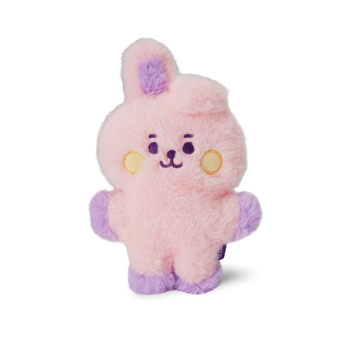 LINE FRIENDS TOYS COOKY BT21 BABY COOKY FLAT FUR STANDING DOLL PURPLE HEART EDITION