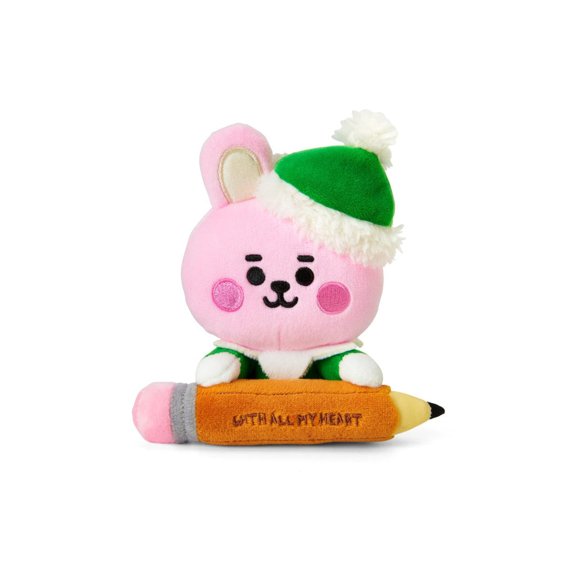 LINE FRIENDS TOYS COOKY BT21 COOKY BABY HOLIDAY MINI STANDING DOLL